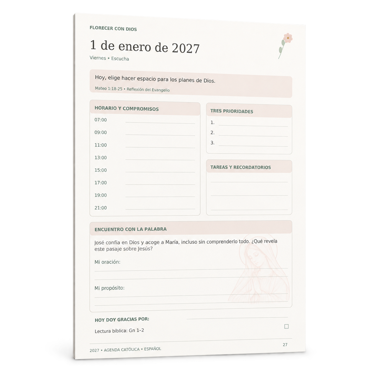 Planner Diario 2027